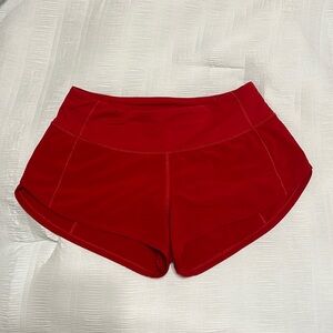 Lululemon Speed Up Shorts LR - Red Size 2